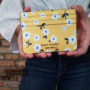 Kate Spade SMALL SLIM Card Holder Darcy Fleurette